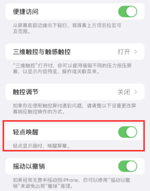 常州苹果授权维修站分享iPhone轻点无法唤醒怎么办 