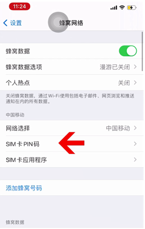 常州苹果14维修网分享如何给iPhone14的SIM卡设置密码 