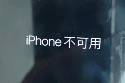 常州苹果服务网点分享锁屏界面显示“iPhone 不可用”如何解决 