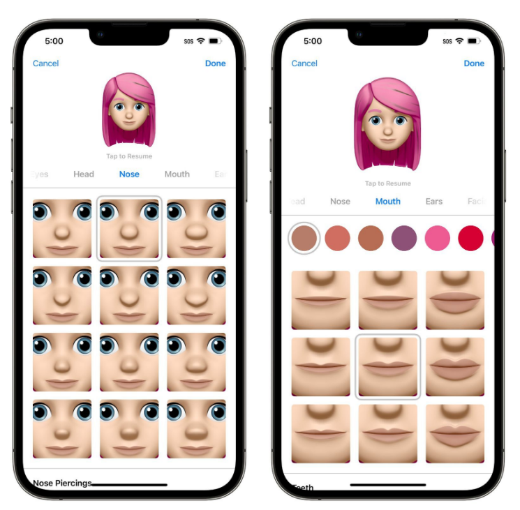 常州苹果手机维修分享​iOS 16中的拟我表情有了哪些变化和升级 