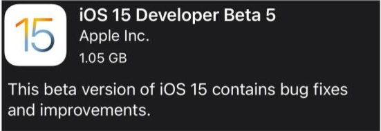 常州苹果手机维修分享如何升级到iOS15.0 beta5 